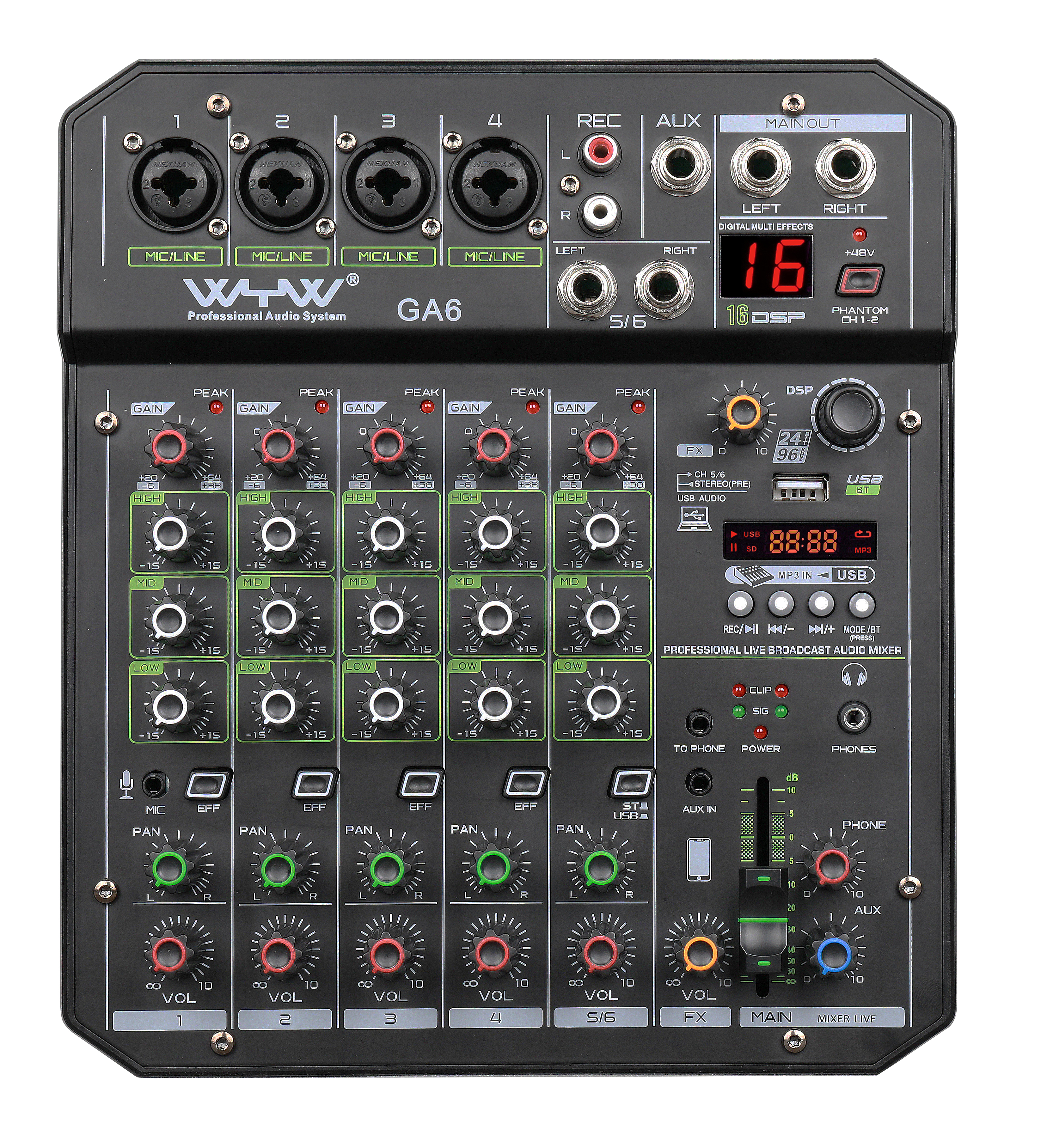 SOUND BLAST MIXER --- PROFESSIONAL -- LIVE SERIES (10)